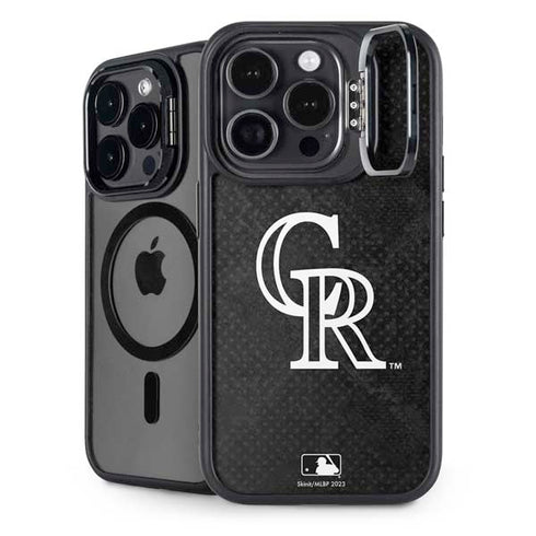 MLB Colorado Rockies Dark Wash iPhone 14 Pro Kickstand Case